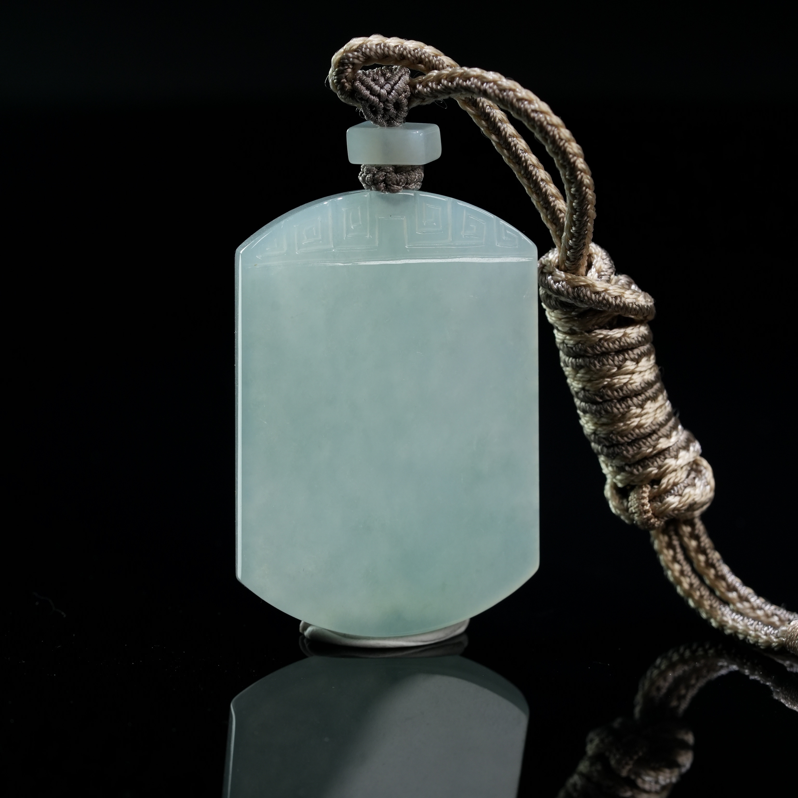 YQR016  仿古无事牌  翡翠挂件