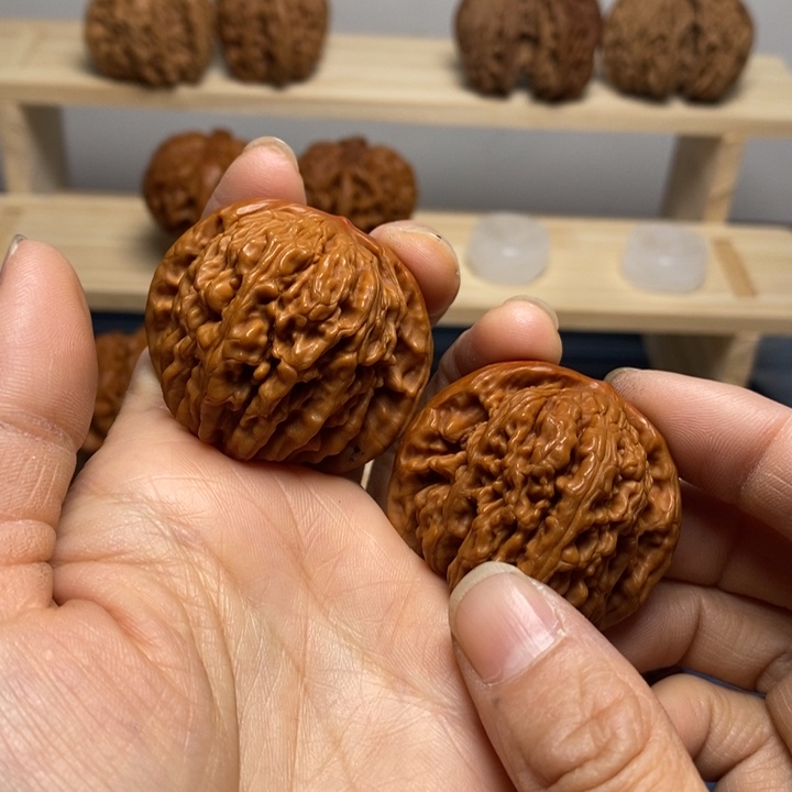 @***生把件文玩核桃四座楼