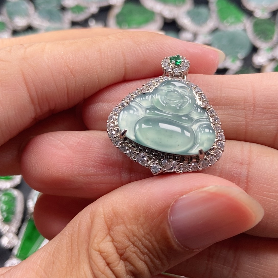 翡翠未镶嵌吊坠(不含链)