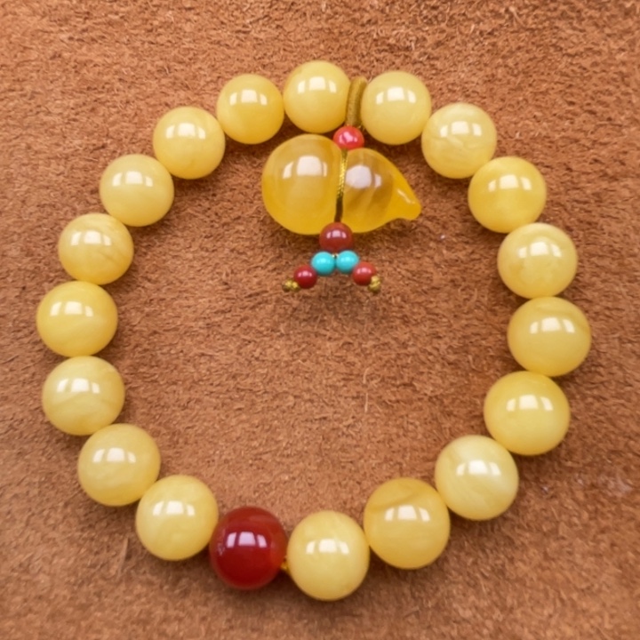 裸石蜜蜡未镶嵌蜜蜡11手串重16.6