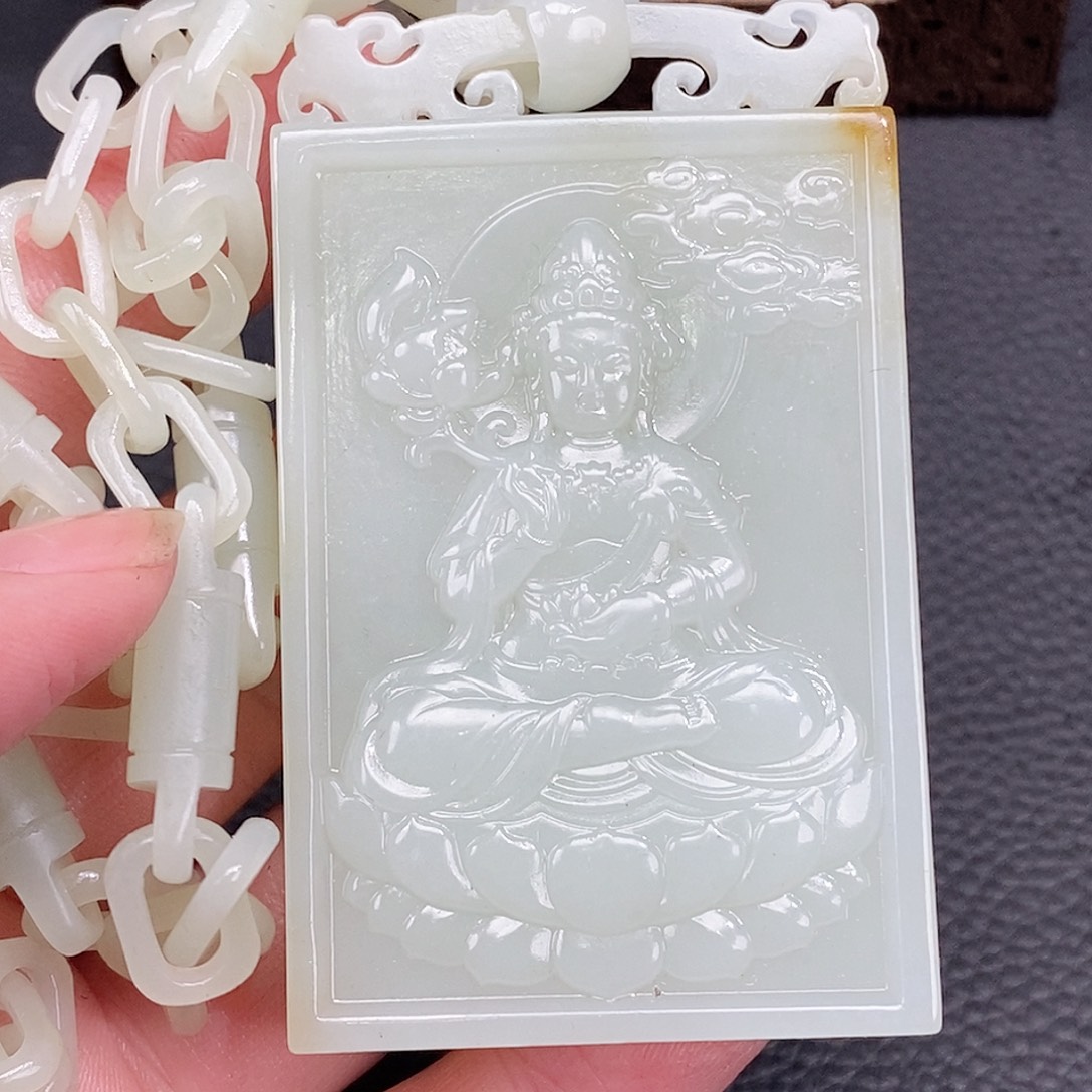 和田玉未镶嵌颈饰