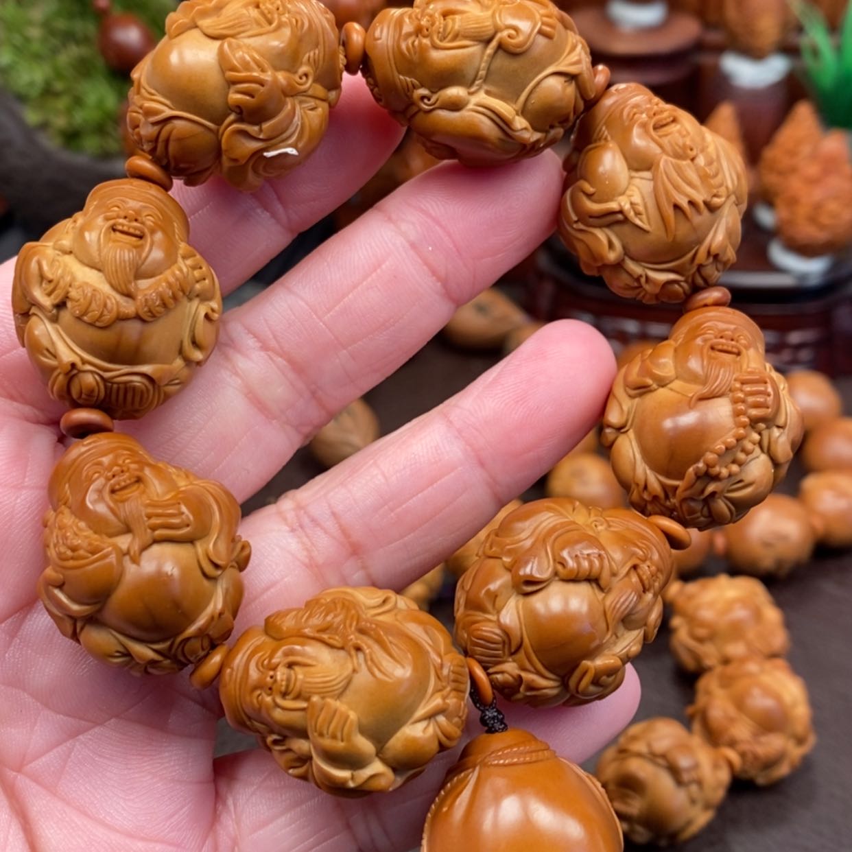 【闪购商品】橄榄核手串官帽财神