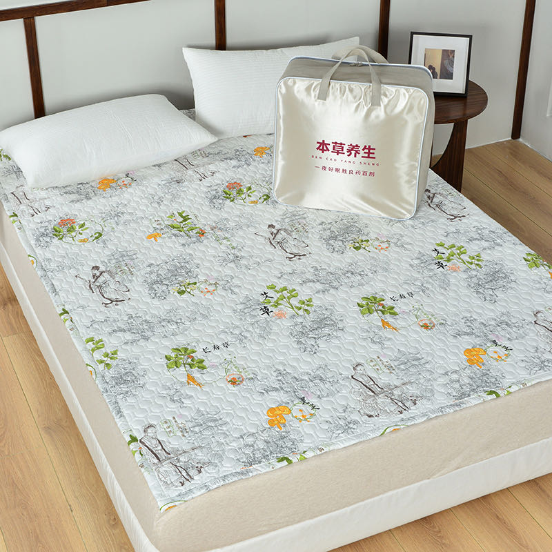 温控印花本草床垫