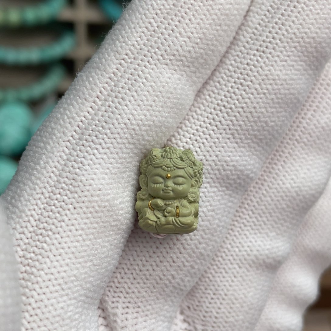 绿松石未镶嵌绿度母3