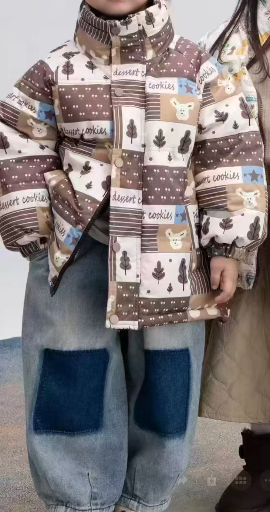 475-拼色雨雨服外套男女童