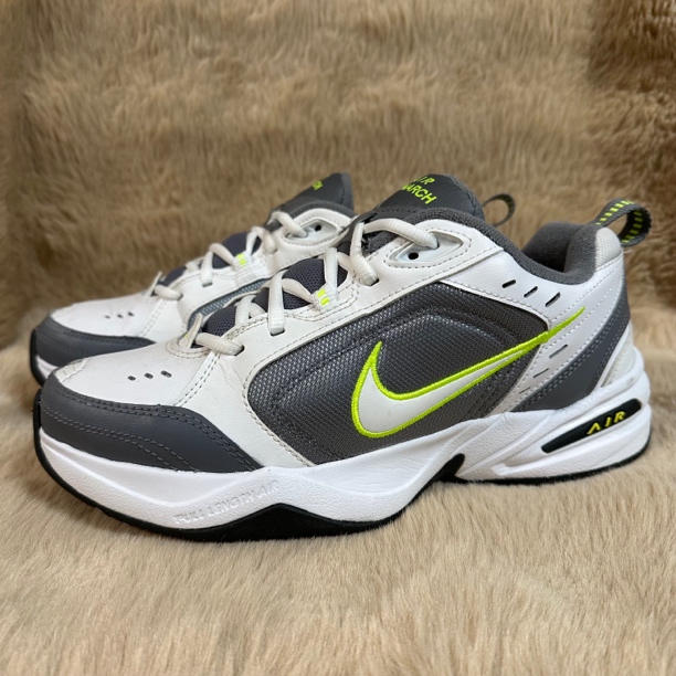 90新 MM6 42码265/ Air Monarch IV 复古 老爹鞋 灰白绿