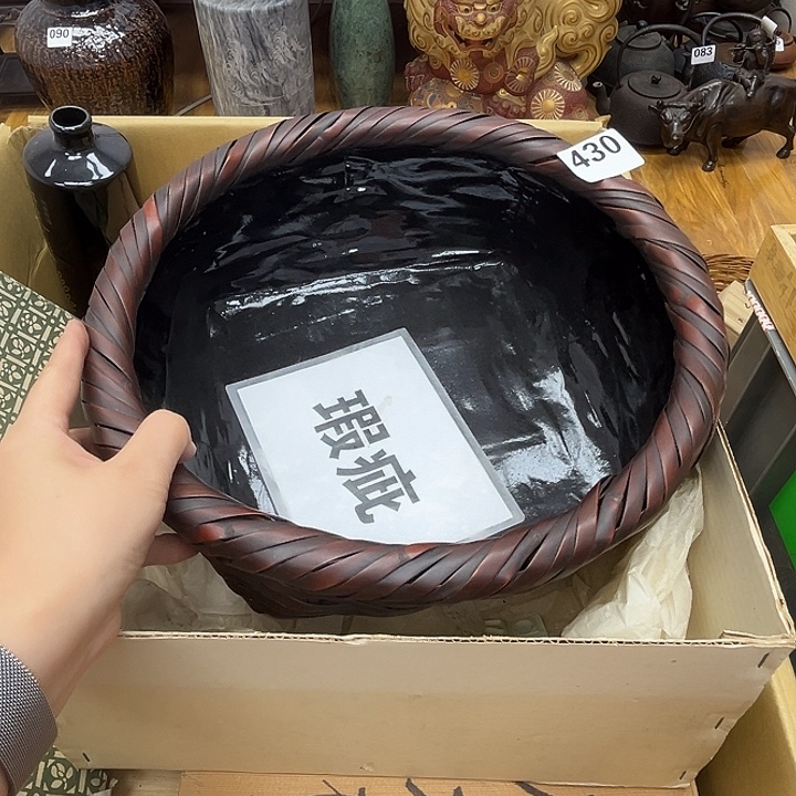 瓷片呀工艺品摆件瓷器摆件正能量