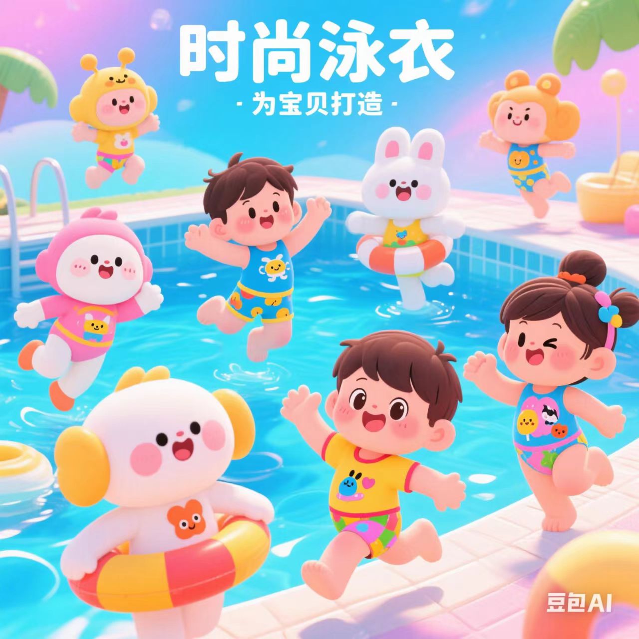 儿童泳衣男童女童连体分体游泳温泉韩版时尚速干潜水沙滩服汗蒸服