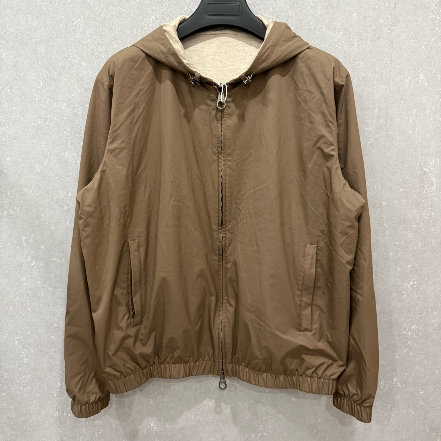 未使用 Loro Piana/诺悠翩雅 双面冲锋衣内里羊绒夹克L码 /007340