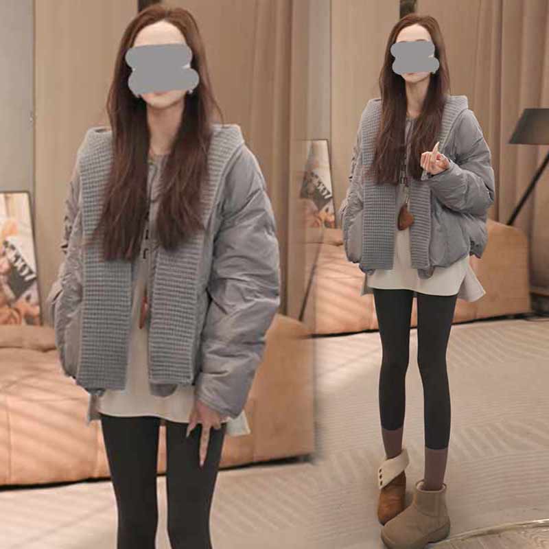 【送帽子呀】2025时尚百搭短款棉服韩系简约冬装新款小个子外套棉衣