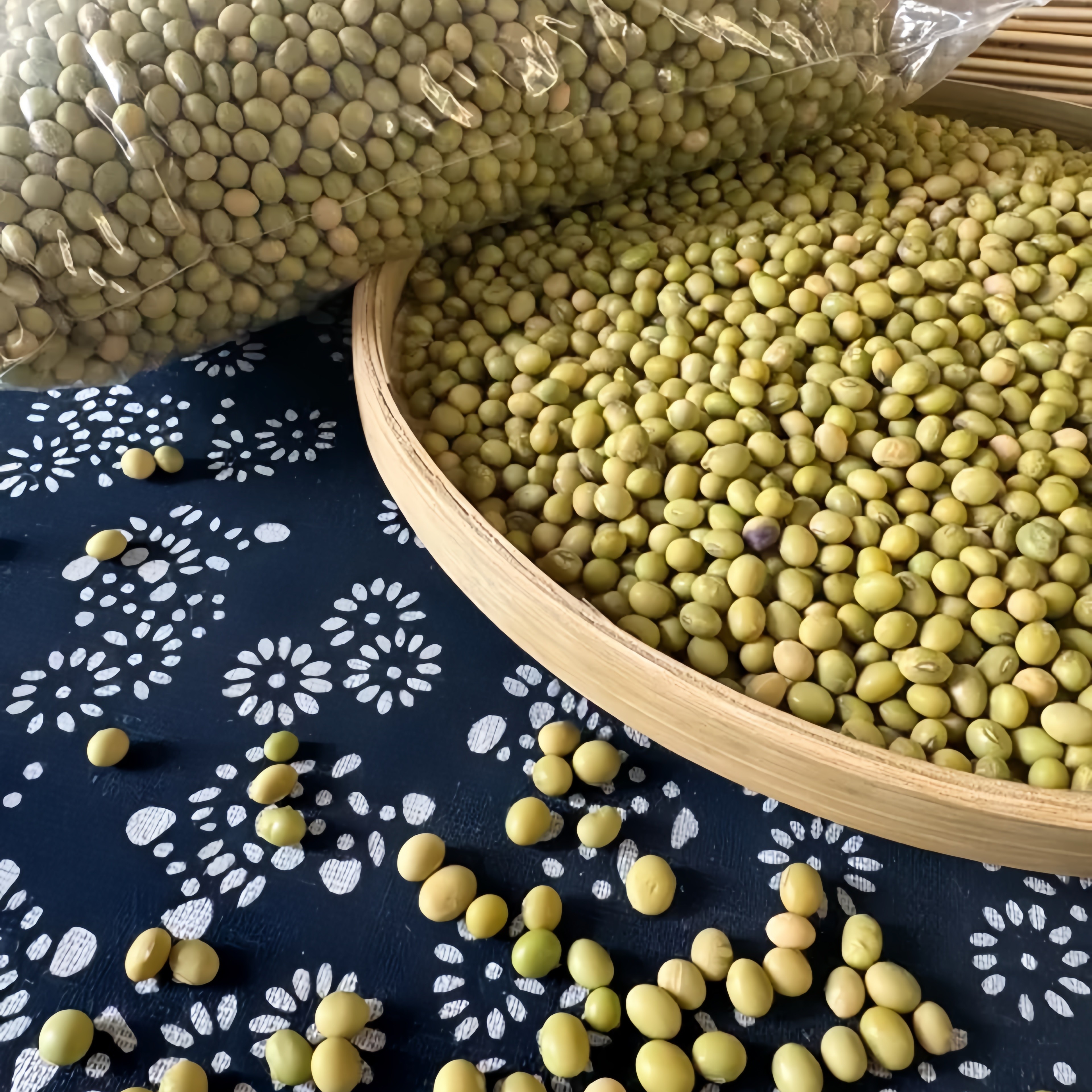 湘西农家自种青皮小黄豆味道香浓可打豆浆豆腐