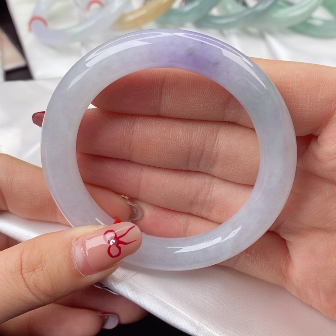 翡翠手镯未镶嵌54圆条