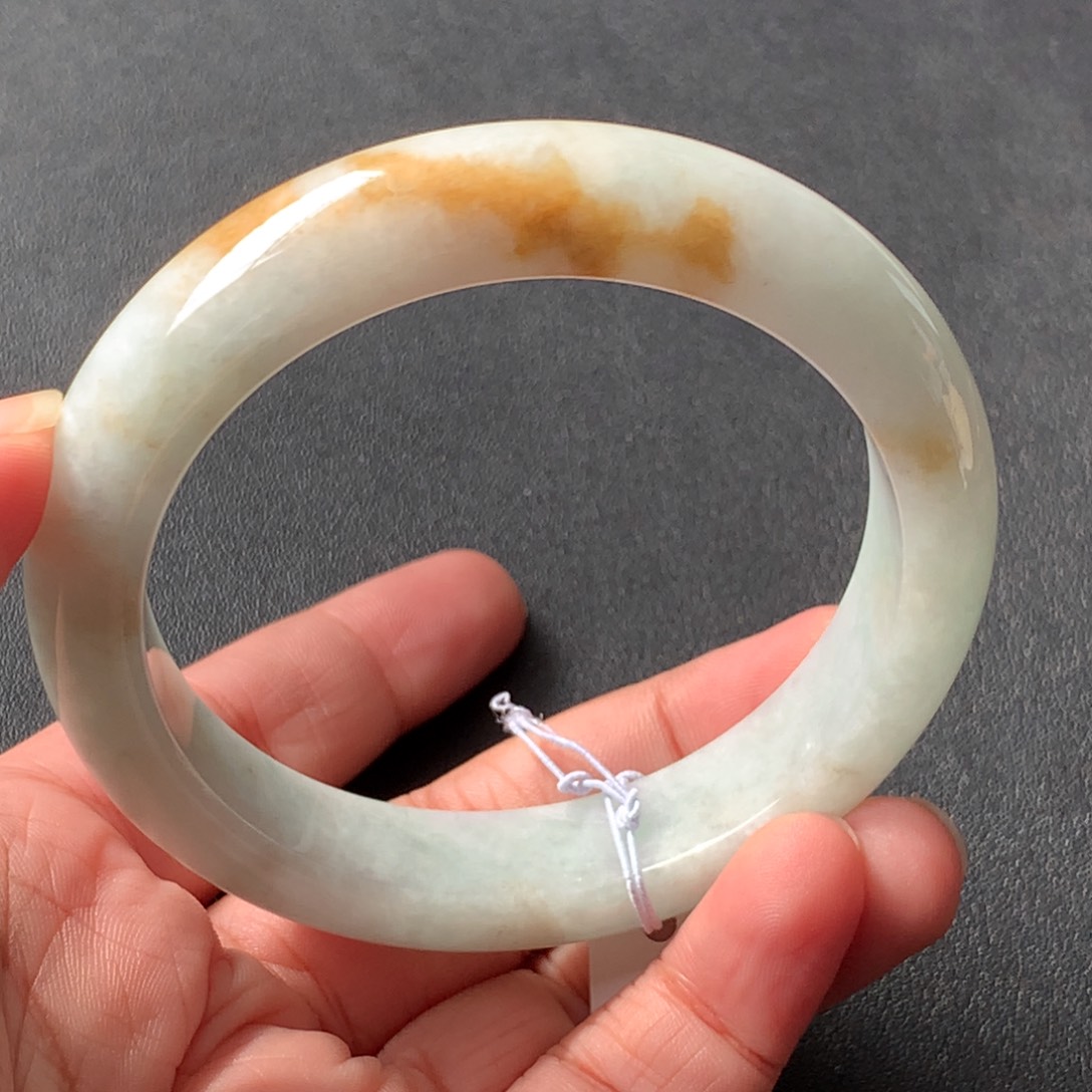 翡翠未镶嵌手镯10号59.8-13-9