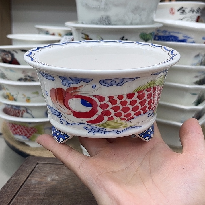 内直径11-5.5微瑕一只花盆