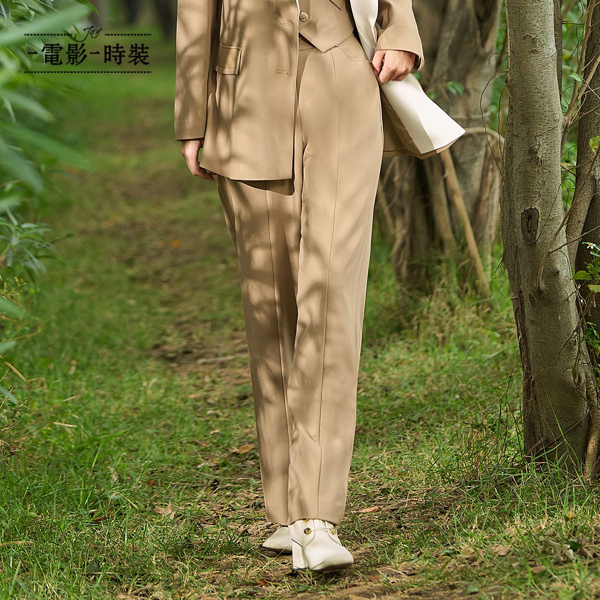 【林一专属】一电影一时装休闲裤酷飒宽松阔腿裤长款 FECK135675