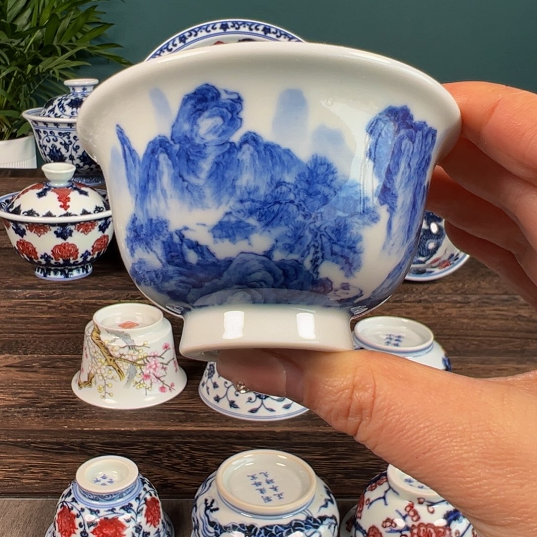 杯子景德镇刘建锋窑手绘陶瓷