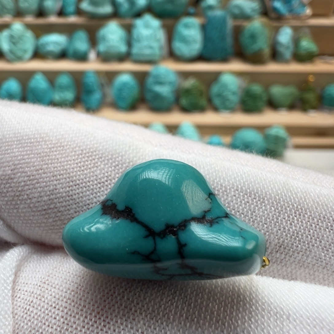 绿松石未镶嵌配饰10.3*19.3