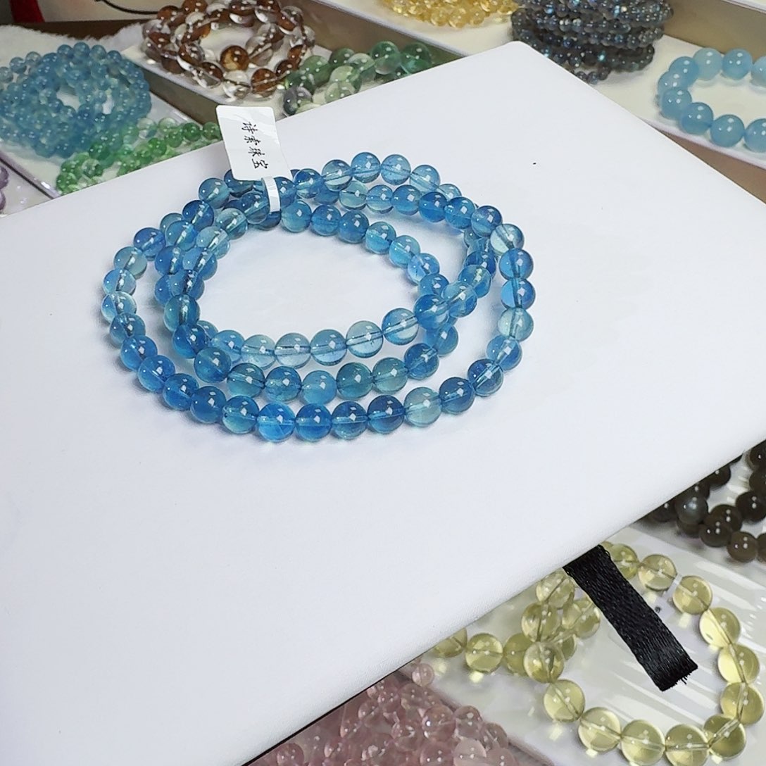 水晶手链未镶嵌?****?海蓝宝6