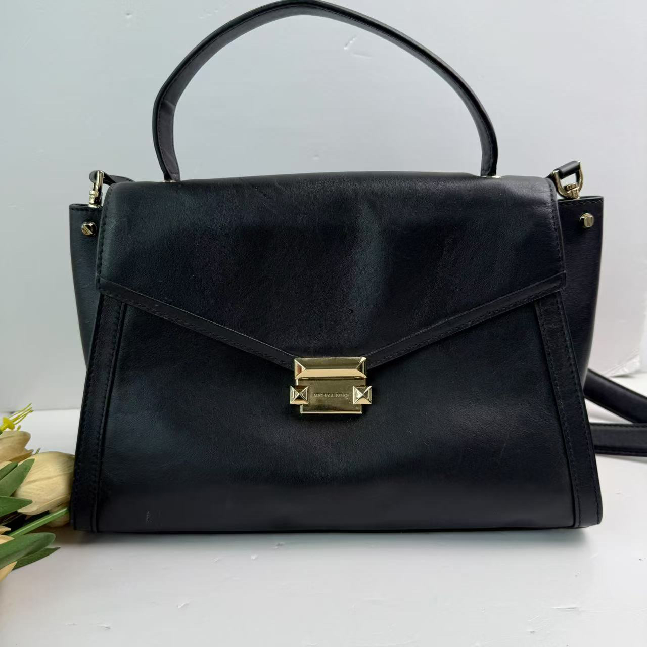 95新 MICHAEL KORS/迈克高仕 迈克高仕黑色大号单肩包