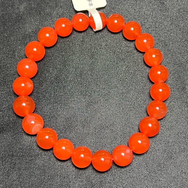 南红圆珠手串18.5g8mm+B54–11-10