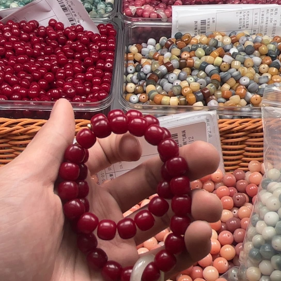 【闪购商品】白玉菩提吊坠q10/120颗红桶