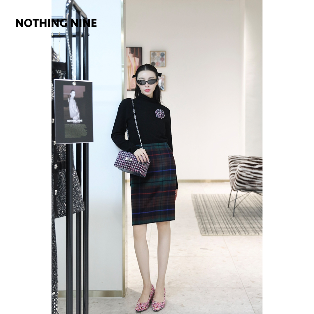 NOTHING NINE 穆澈纯色羊绒高领毛衣