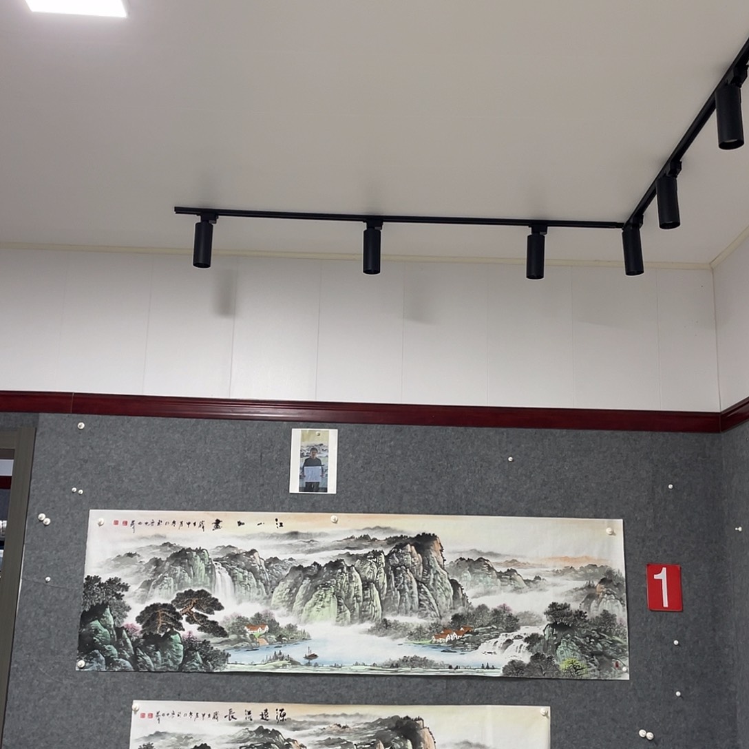 国画轻*八尺对开画芯捡漏