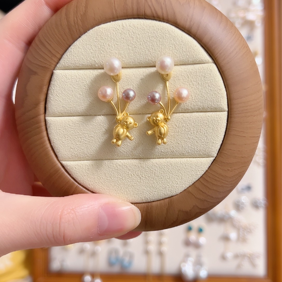 银S925镶嵌淡水珍珠原创手作