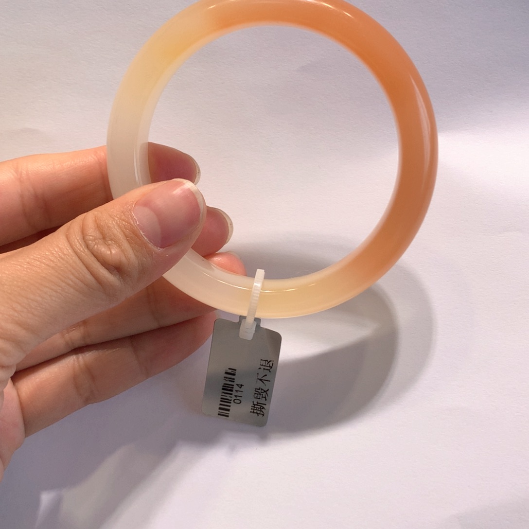 石英质玉（黄龙玉）手镯未镶嵌