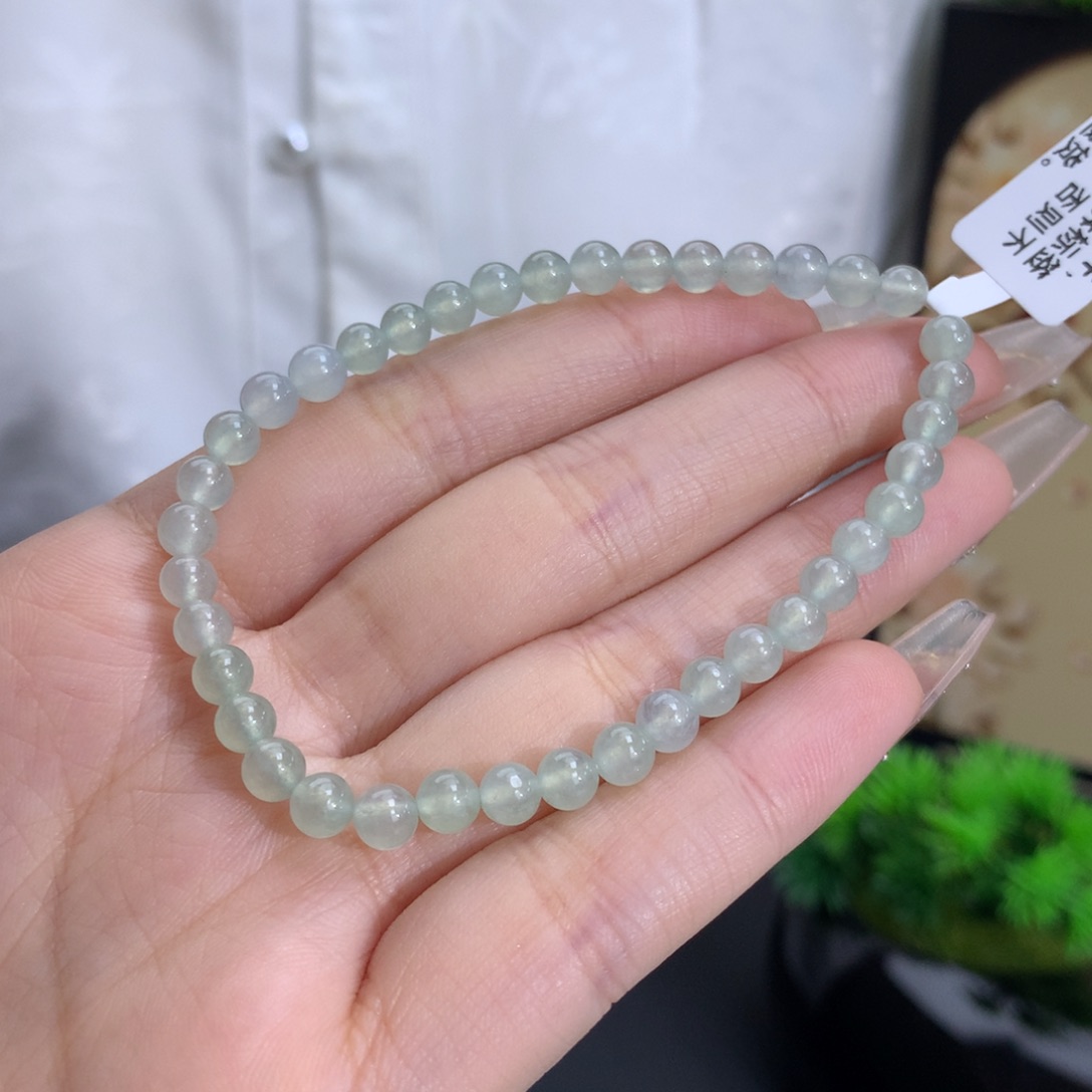 翡翠颈饰未镶嵌卡4.8冰胶晴底