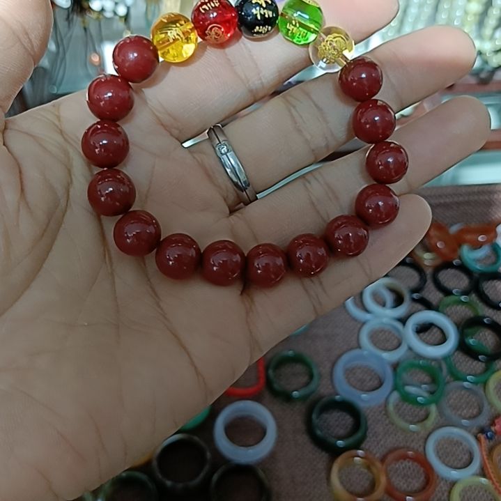 查罗石手串未镶嵌朱砂手串