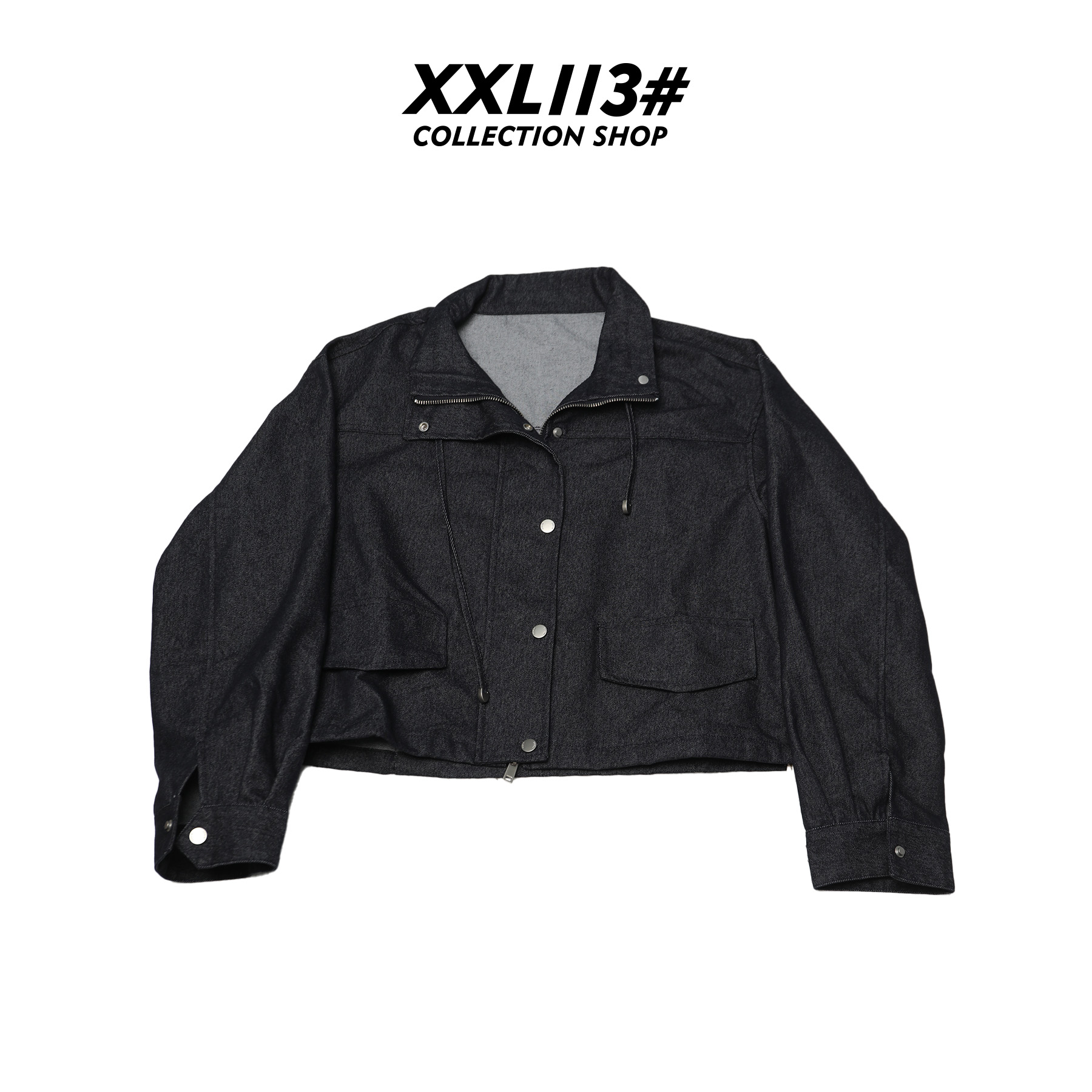 113* CENTRALIZED SHOP短外套重工复古红边牛仔外套X5F20H6822