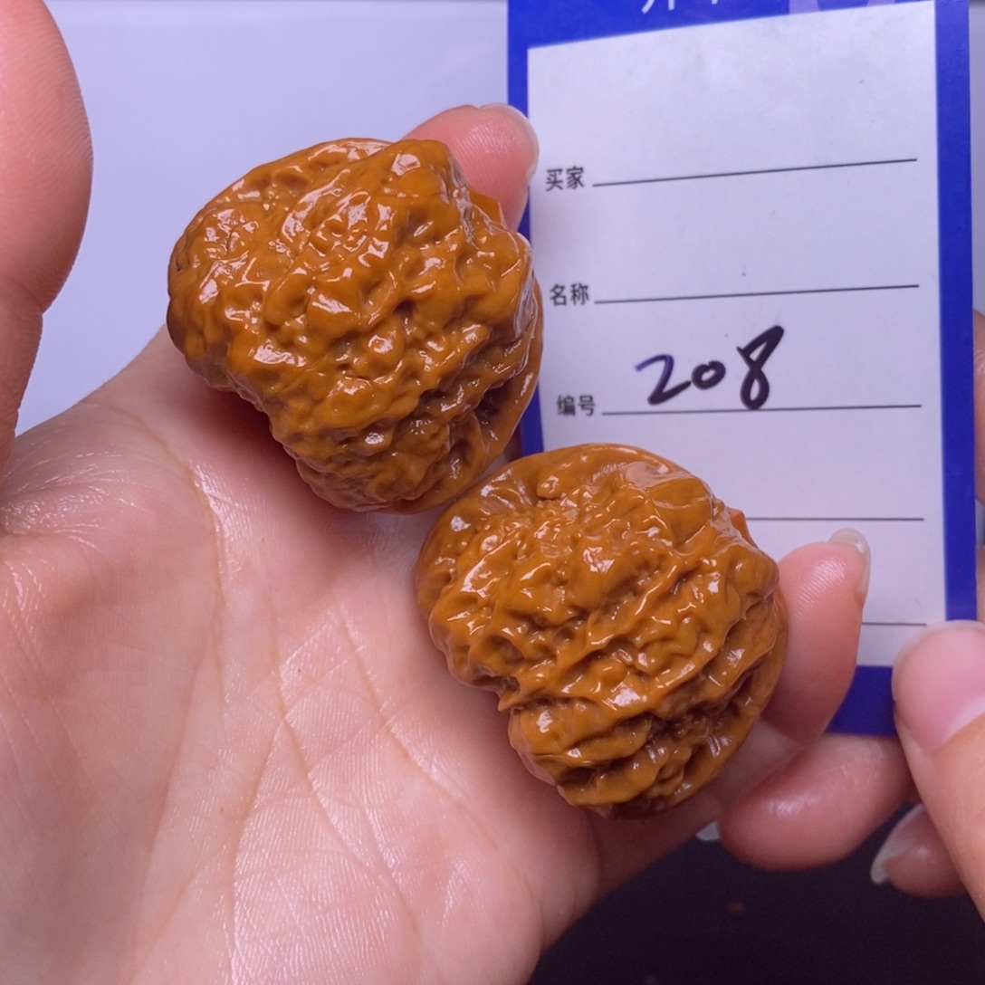 文玩核桃把件208/38.5蛤蟆头