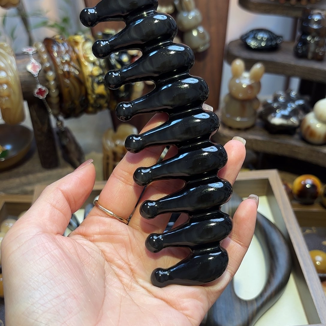 清****非金属黑金刚头疗梳