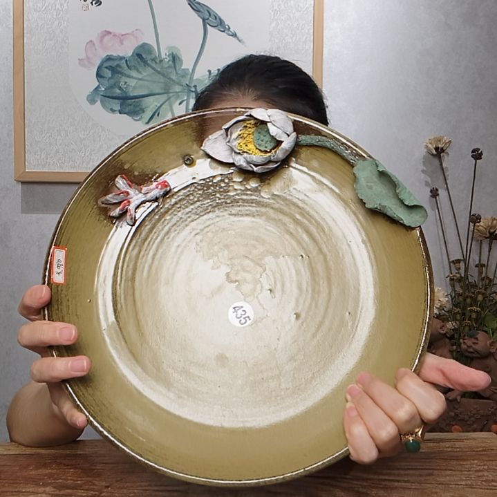 紫砂不规则童趣系列作品连年有余收纳