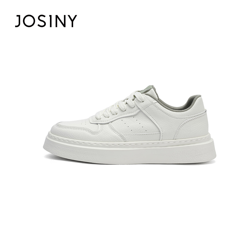 卓诗尼2026素面冬季休闲板鞋男白低帮鞋百搭时尚鞋子695N20261