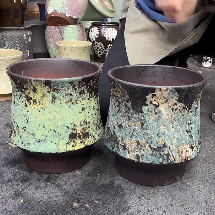 19×21 -粗陶花盆有孔-买买买