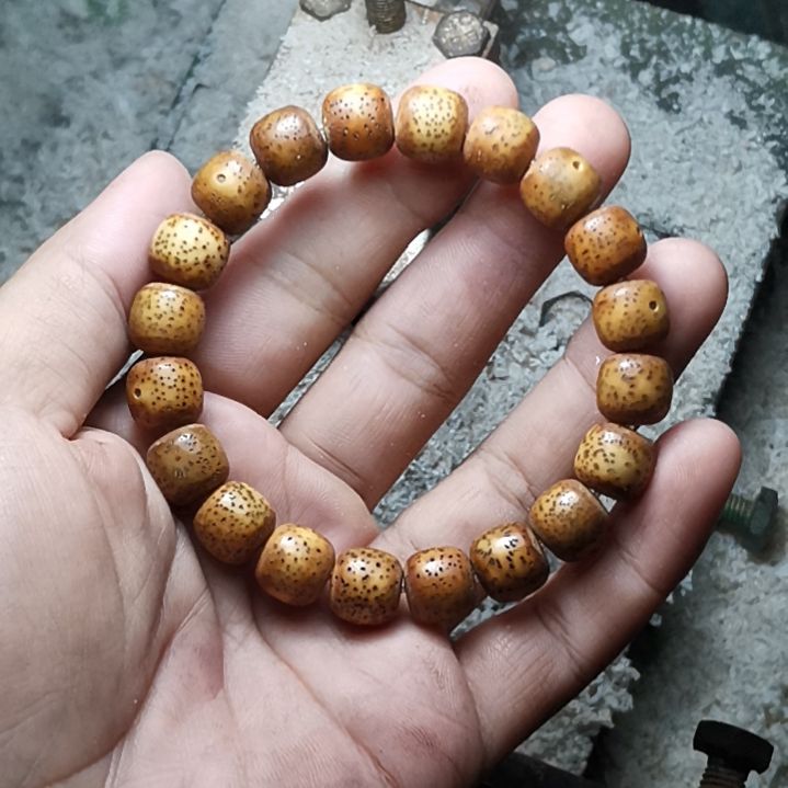 清***杯星月菩提手串原生态虎皮文11
