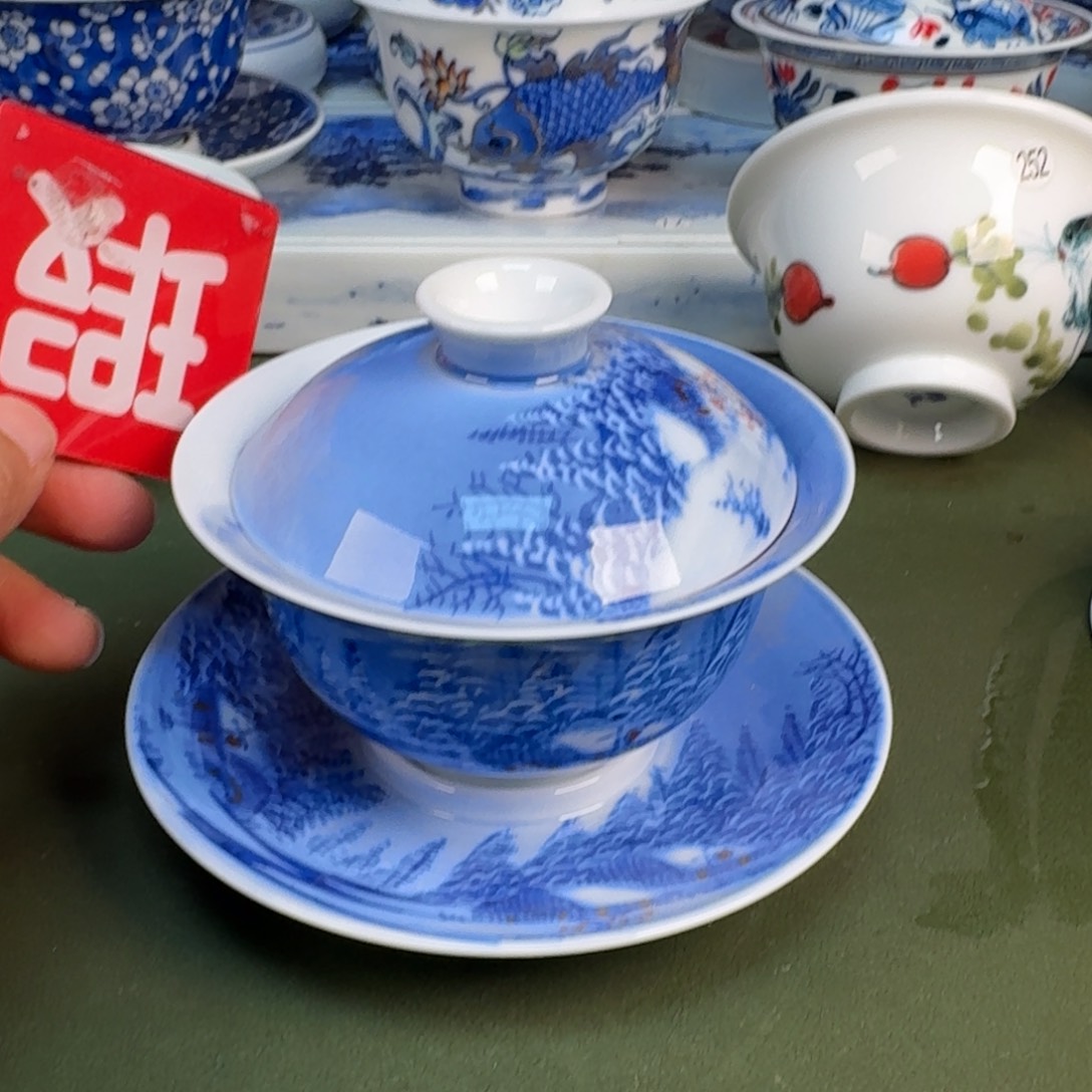 陶景德镇纯手绘茶具圆圆264