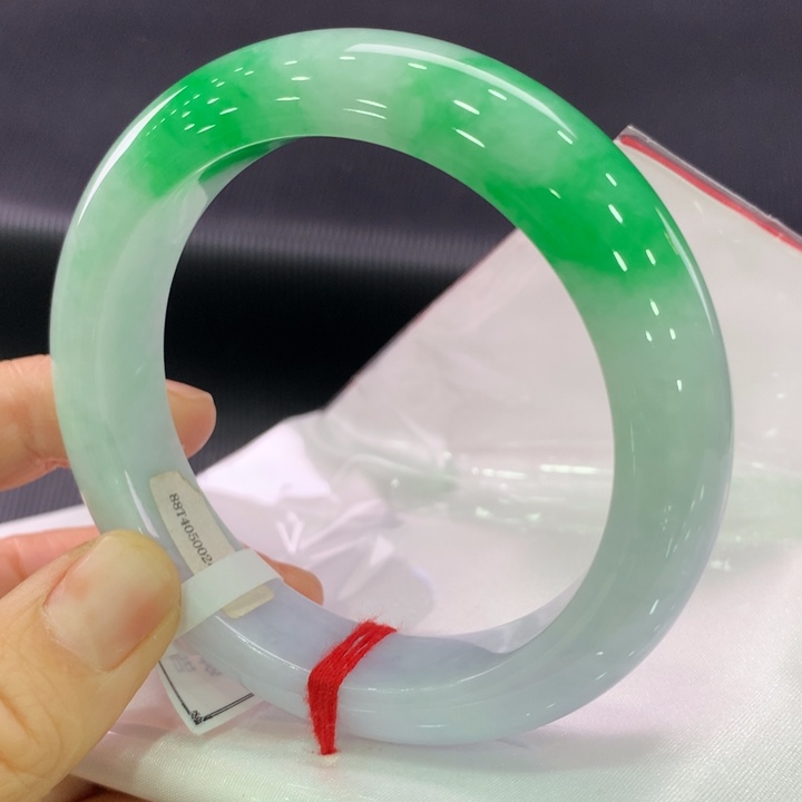 翡翠未镶嵌手镯正圈59-60