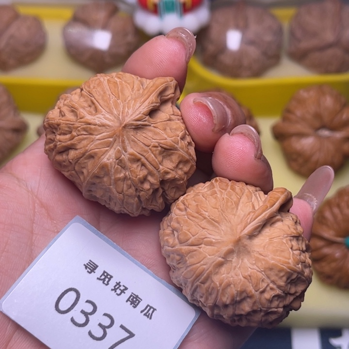 文玩核桃吊坠南瓜墩一帆风顺0337