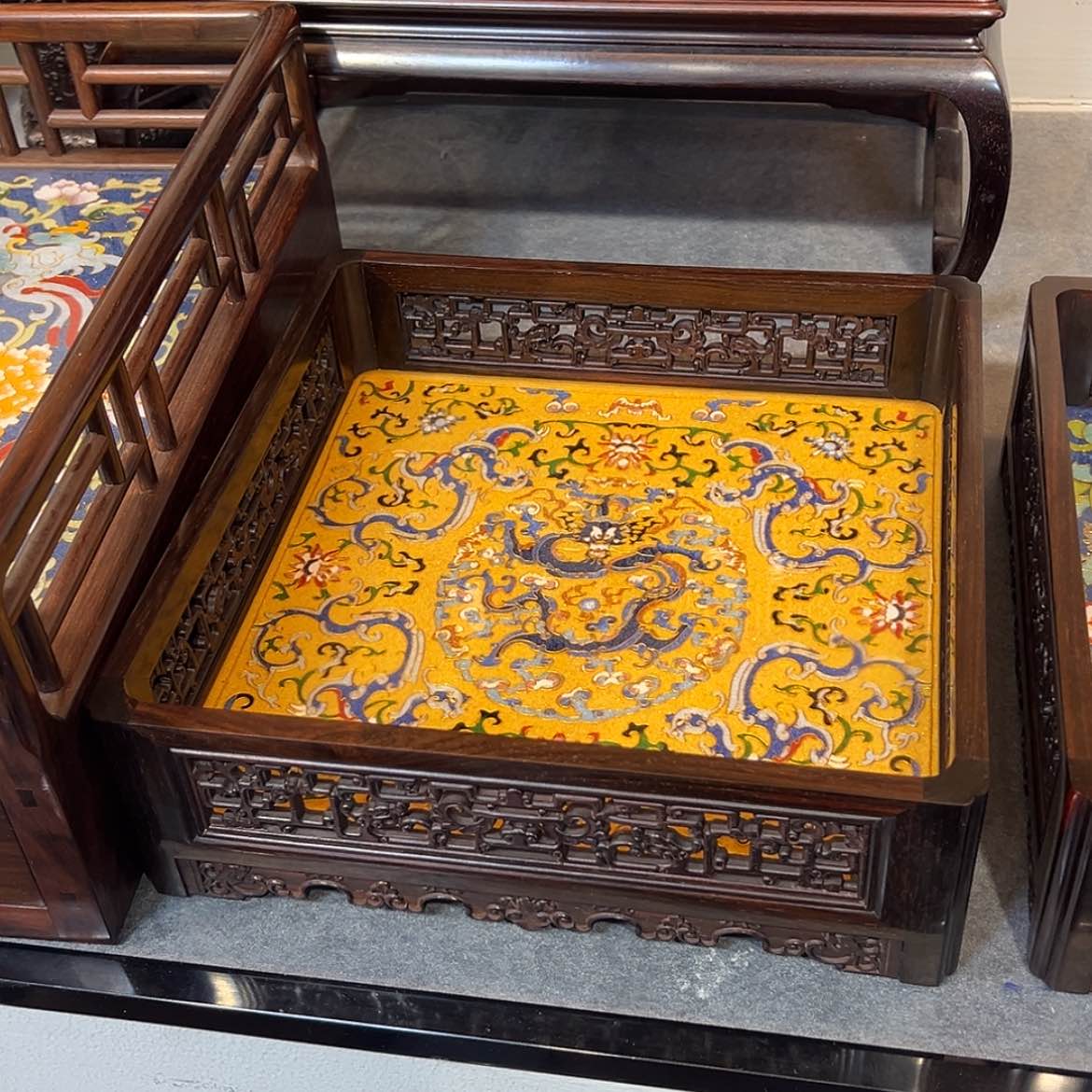 【闪购商品】红酸枝木类成套家具茶盘