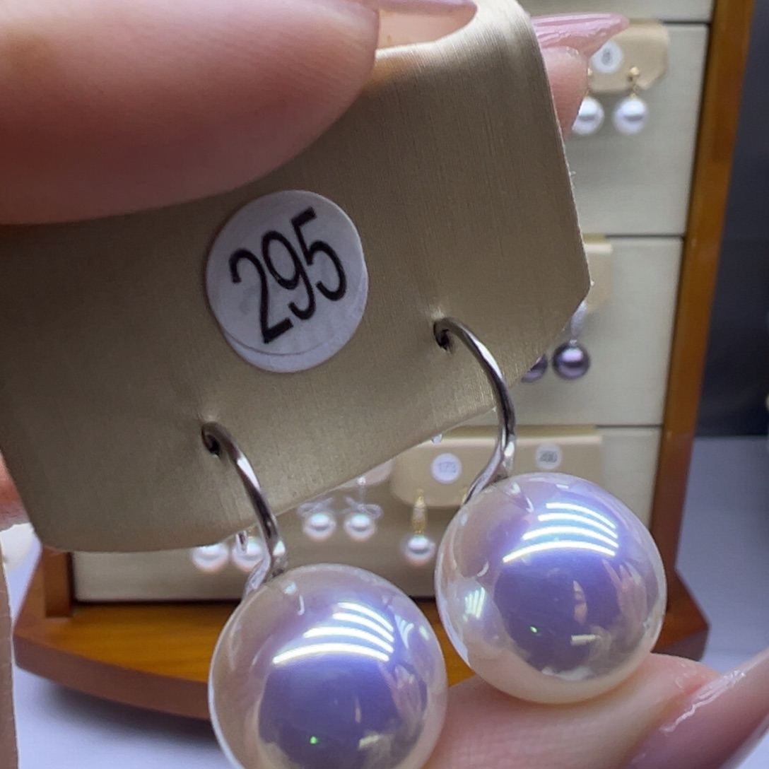 耳饰淡水珍珠银S925镶嵌