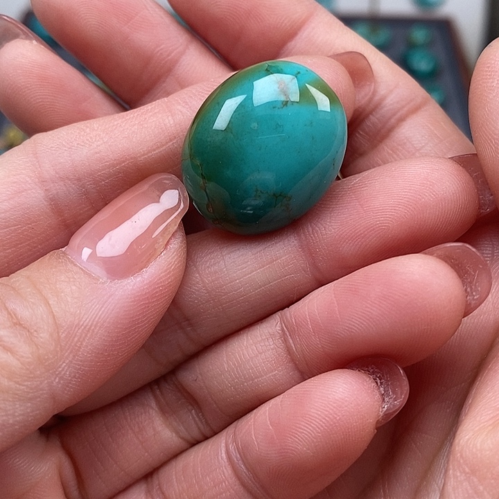 绿松石未镶嵌挂件