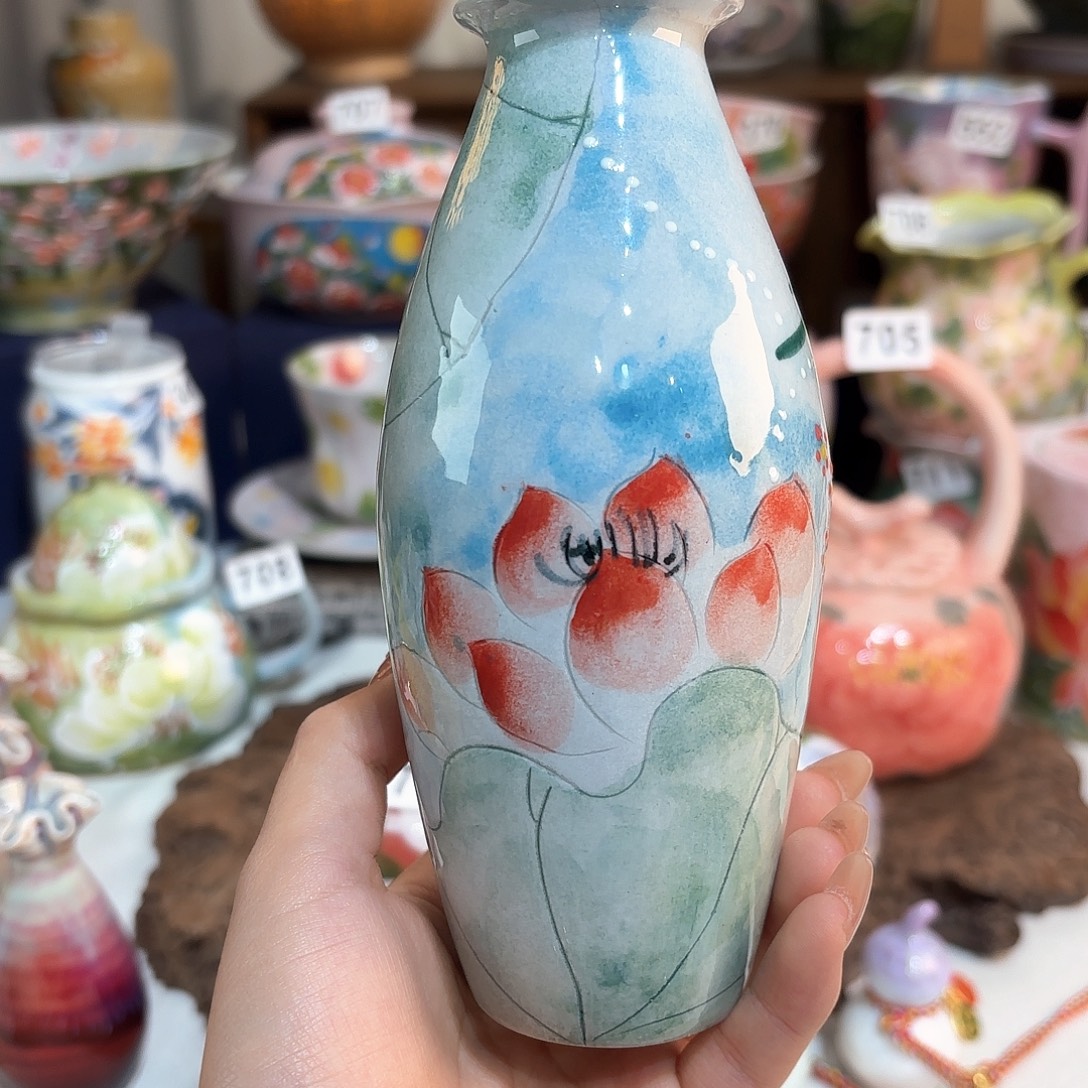 景德镇手绘高温釉下彩陶瓷茶具