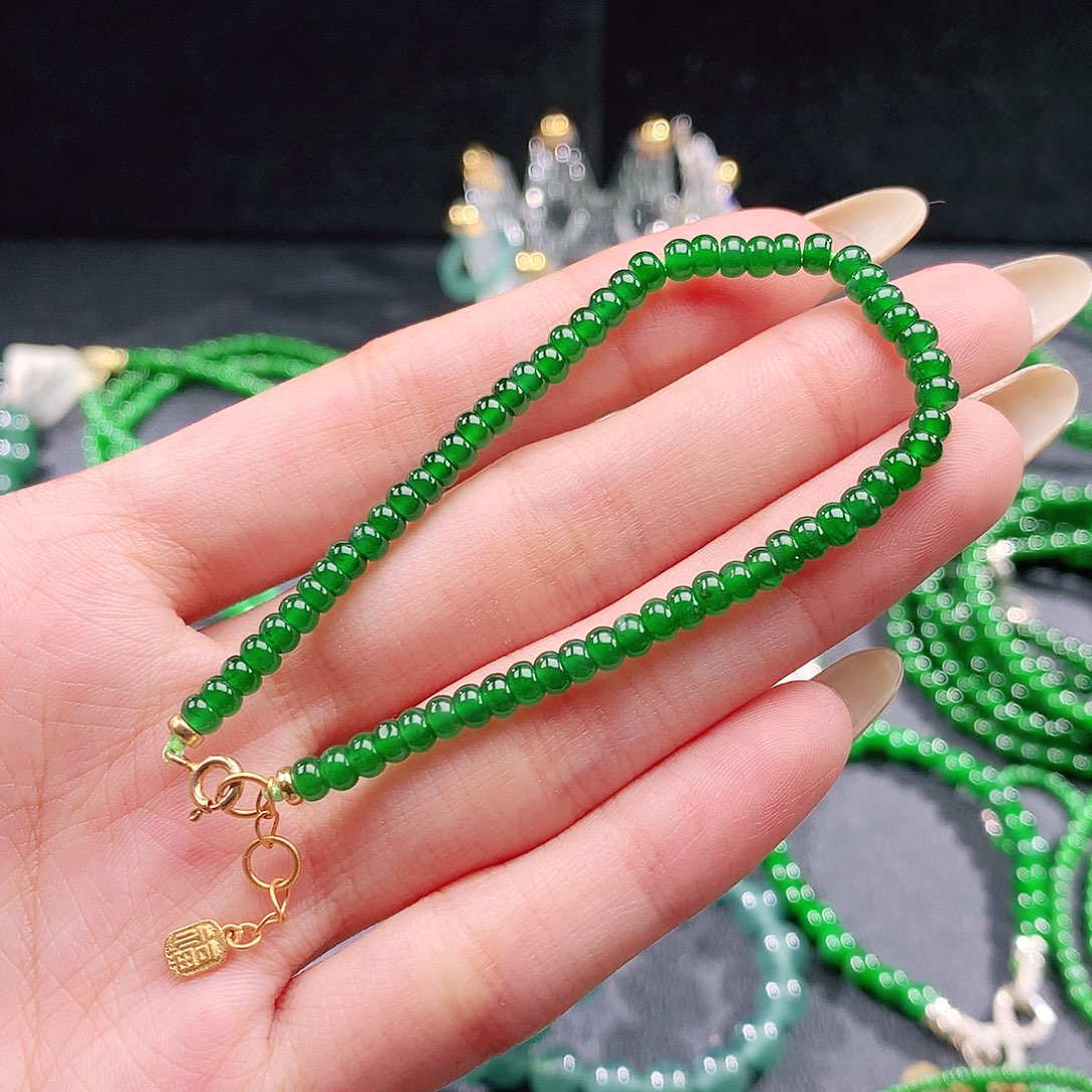 翡翠未镶嵌手串手链