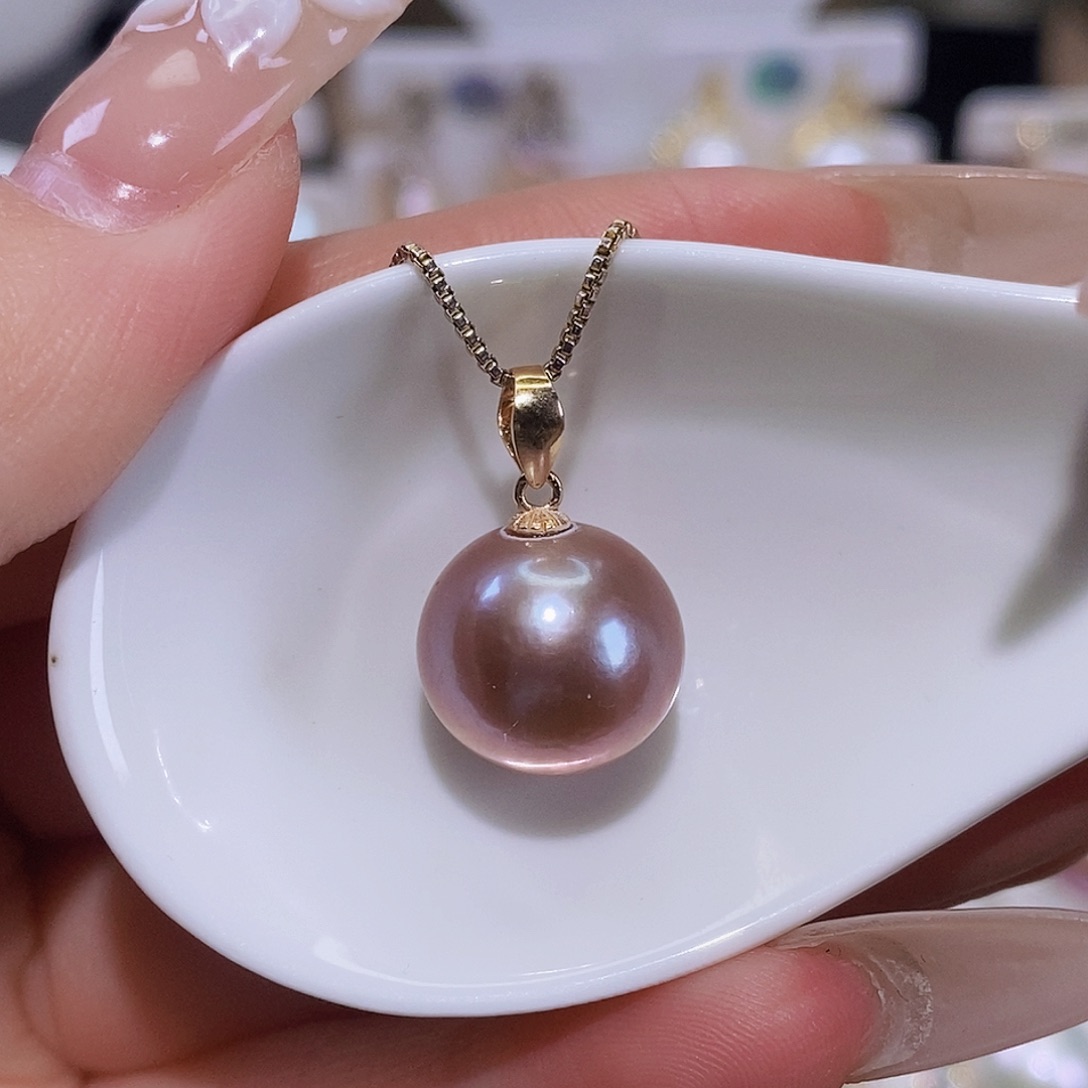 淡水珍珠颈饰银S925镶嵌