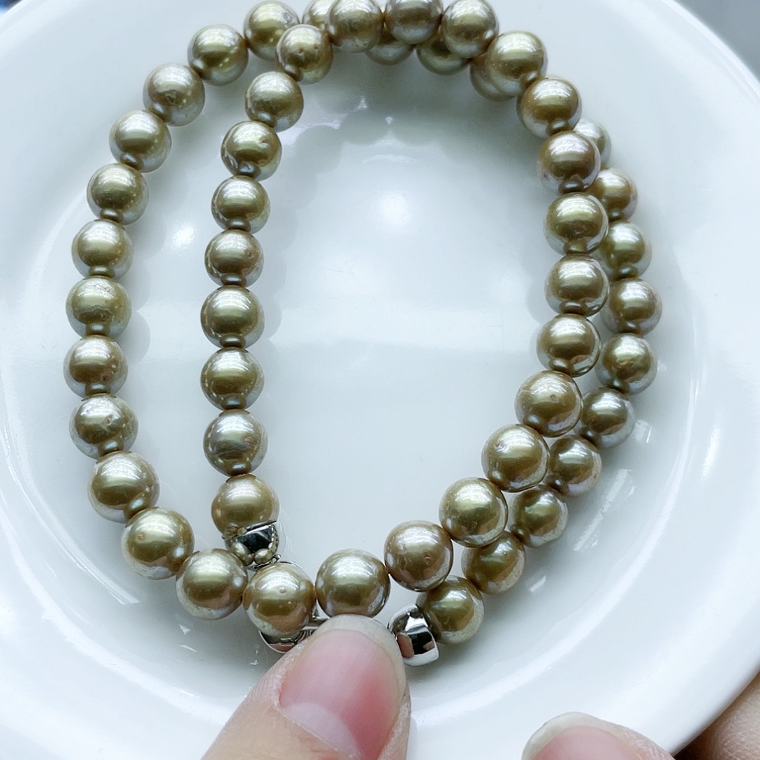 淡水珍珠颈饰钛钢