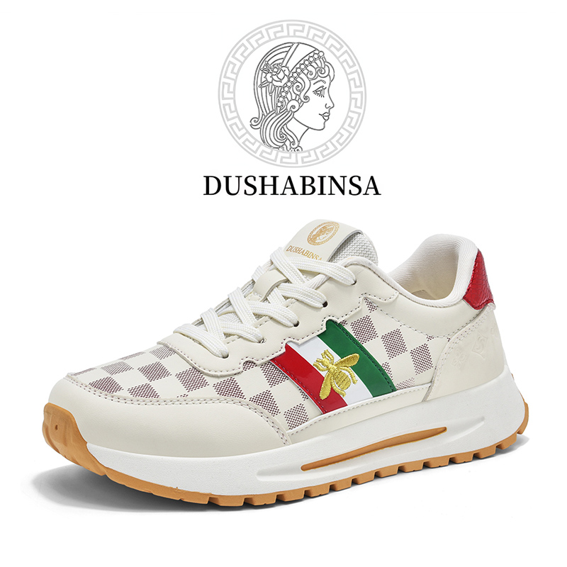 DUSHABINSA 杜莎缤萨情侣款小白鞋透气休闲鞋潮男875