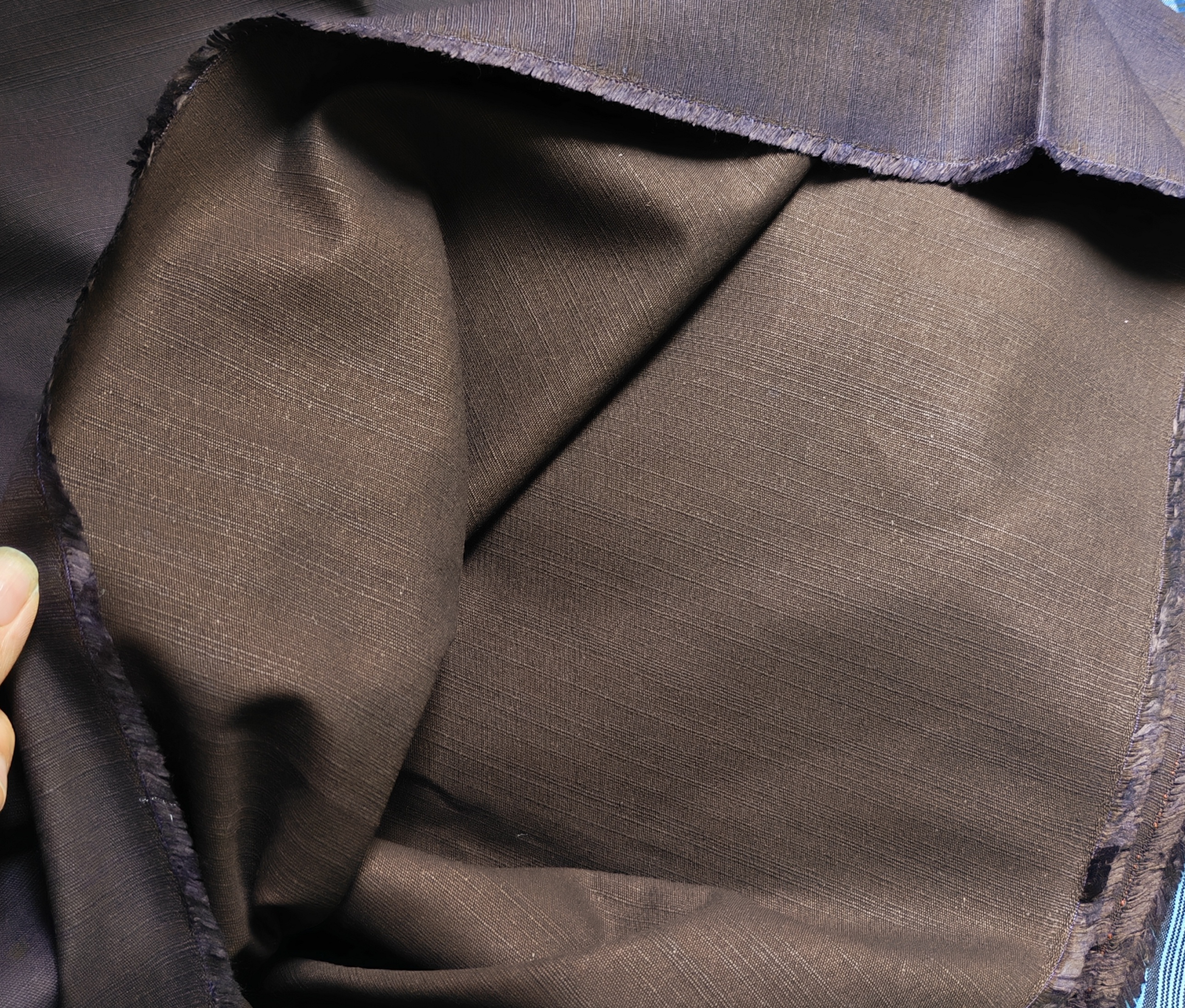 贵州广西云南少数民族布依族土布,平板棉花线做染色好质量黑红